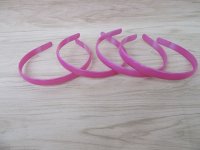 20X Fuschia Headbands Hair Clips Craft for DIY 12MM