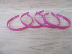 1x Fuschia Headbands Hair Clips Craft for DIY 12MM