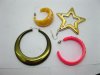60 Pairs Assorted Fashion Plastic Earrings Wholesale