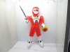 12 Red Inflatable Power Rangers w/ Sword Blow-up Toy