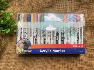 60 Colors Smooth Acrylic Paint Pen Marker for DIY Art Projects