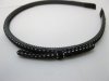 48Pcs Black Hair Band Hairbands with Attached Bowknot 48Pcs Black Hair Band Hairbands with Attached Bowknot