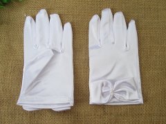 10Pairs White Short Satin Gloves Bridal Glove Wedding Party Favo 10Pairs White Short Satin Gloves Bridal Glove Wedding Party Favo