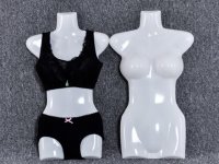 5X White Female Torso Mannequin Hanging Hook sz8-14+