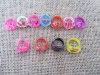 98Pcs Heart Shape Rings for Kids Mixed Color