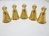 50 Golden Plated Chinese Fengshui Buddha Bells 45mm