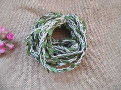 1Pc X 6.5Meters Burlap Rope Hemp Cord Thread Jute String Green L 1Pc X 6.5Meters Burlap Rope Hemp Cord Thread Jute String Green L