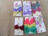 12Sheets X 3Pcs New Hair Clips with Bowknot Assorted
