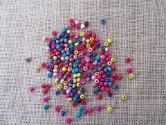 200Grams Wooden Round Loose Beads Mixed Color 6-10mm 200Grams Wooden Round Loose Beads Mixed Color 6-10mm