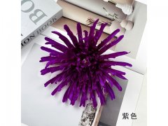 12Pcs Artificial Purple Chrysanthemum Flower Head Buds Floral 12Pcs Artificial Purple Chrysanthemum Flower Head Buds Floral
