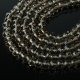 10Strands X 99Pcs Grey Faceted Crystal Beads 6mm