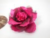 60Pcs Fuschia Black Artificial Rose Flower Head Buds