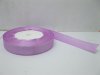 10Rolls X 25Yards Purple Satin Ribbon 15mm