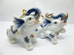 1Pair Fengshui Ceramic Elephant Statue Home Decoration 1Pair Fengshui Ceramic Elephant Statue Home Decoration
