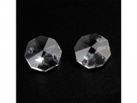 100 Double-Drilled Crystal Faceted Beads 16mm