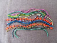 14Strands Assorted Genstone Beads Round Beads Cross Beads