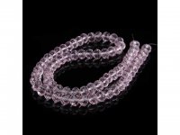 10Strand x 68Pcs Pink Rondelle Faceted Crystal Beads 8mm