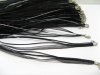 100 Black Multi-string Waxen & Ribbon For Necklace 100 Black Multi-string Waxen & Ribbon For Necklace