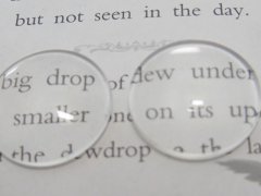 200Pcs Clear Round Glass Magnifying Cabochon Tiles 16mm Beads