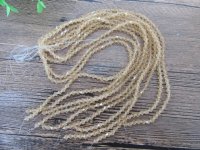 10Strand x 61Pcs Yellow Faceted Bicone Crystal Glass Beads 5mm