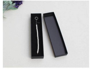 10X Black Kraft Necklace Box Jewellery Gift Box Case 20.5x5x2cm