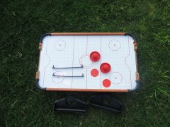 1Set Mini Table Top Air Hockey Games Gift Set Bundle