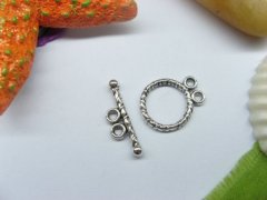 50sets Metal 2 Strand Round Toggle Clasp yw-ac-tc115 50sets Metal 2 Strand Round Toggle Clasp yw-ac-tc115