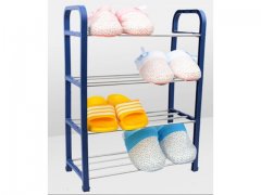 1Pc New Dark Blue 4-Tier Shoe Holder Display Rack 60cm High