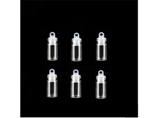 200Sets MINI Empty Glass Bottle w/Plastic Stopper