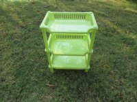 1X Green 3 Tier Organiser Shelf Storage Unit Rack Kitchen