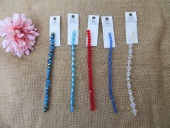 12Strand Various Design Glass Crystal Beads Unfinished Bracelet