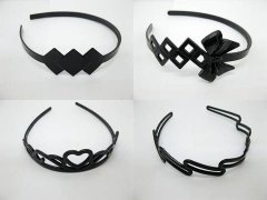 1Pack X 12Pc New Black Headbands Hair Clips Hairband