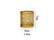 1Pc Fragrance Candle Cup Gold Candle Holder Geometric Hollowed