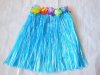 5Pcs Dress-up Hawaiian Blue Hula Skirt 40cm 5Pcs Dress-up Hawaiian Blue Hula Skirt 40cm