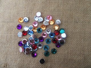12Sheets X 55Pcs Flatback Acrylic Gemstones Rhinestones 12mm
