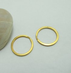 100 Golden Plated Split Ring Split Key Rings 28mm