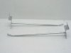 50 Metal Slatwall Grid Peg Hooks 14cm Size