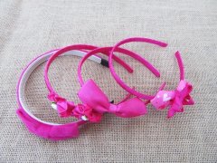 1Pc Deep Pink Plastic Hair Band Headband for Girls 1Pc Deep Pink Plastic Hair Band Headband for Girls