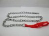 5X New Chain Dog Lead Leash With Red Grip 120cm Long