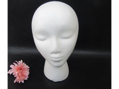 1Pc New White Female Foam Mannequin Head 29cm High 1Pc New White Female Foam Mannequin Head 29cm High