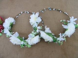 1Pc Floral Headpiece Hair Garland Wreath Flower bh-ha277