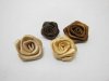 100 Hand Craft Satin Rose Flower Embellishments Mixed Color