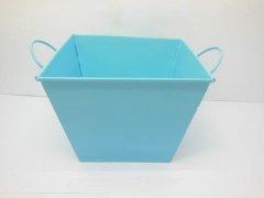 10X Square Tin Bucket with Handles for Wedding Favor - Sky Blue 10X Square Tin Bucket with Handles for Wedding Favor - Sky Blue