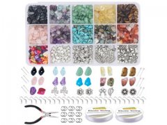 1Set Irregular Gemstone Chips Beads Kit DIY Jewelry Making