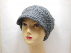 5X New Grey Caddice Beret Cap Hat