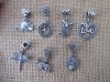 100Pcs New Various Design Beads Charms Pendants with Bail Hook