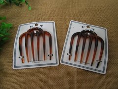 1Pc Gloss Hair Comb Barrette Soft Gentle Styling Grip Pin Hair