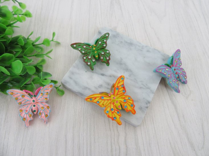 24 Butterfly Fridge Magnet Decorative Sticker Mixed - Click Image to Close