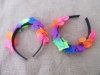 10Pcs Hawaiian Dress Party Flower Headbands Hair Clips Hair Hoop