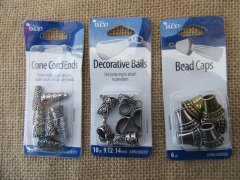 24Sheet Bead Caps Cone Cord Ends Decorative Bails Jewelry Findin